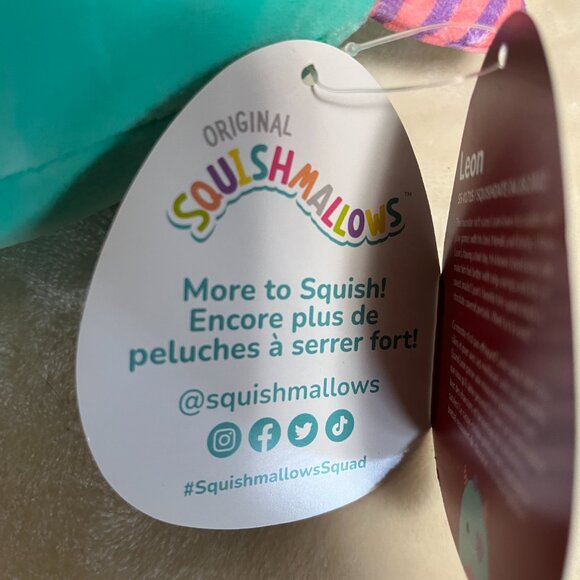 Leon Heart Eye Monster  Squishmallow 5" (By Jazware) - Picture 4 of 6